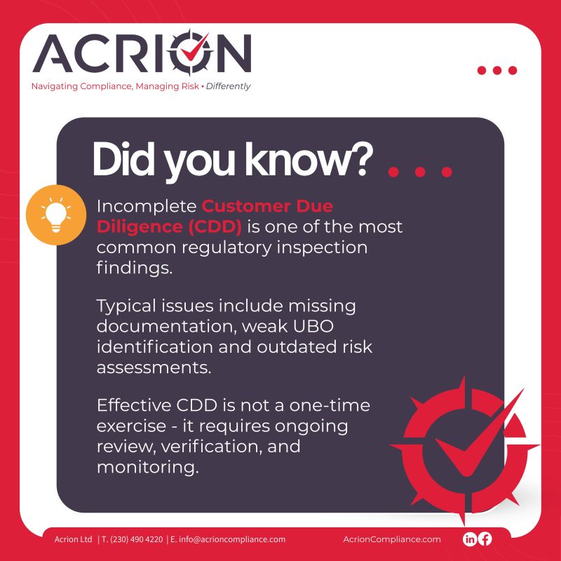 Customer Due Diligence (CDD)