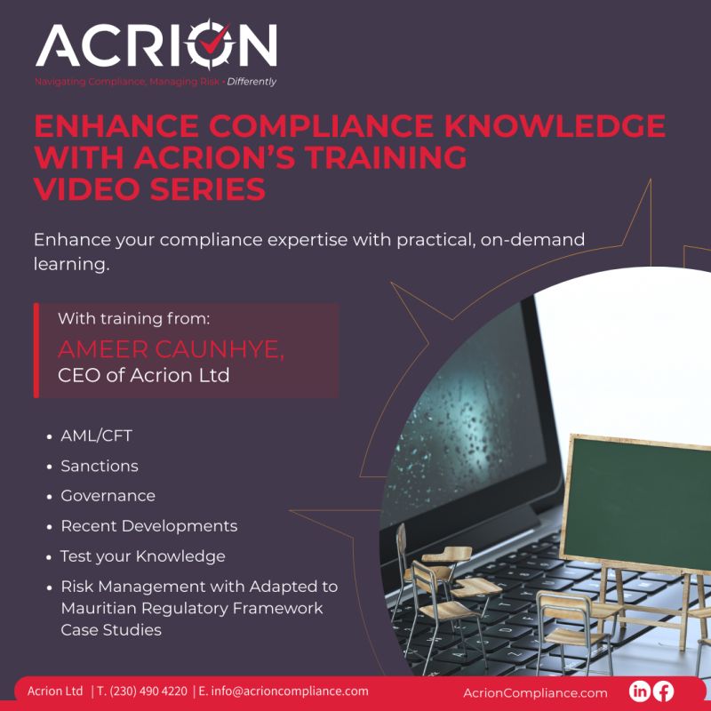 Acrion Ltd's Training Video Series