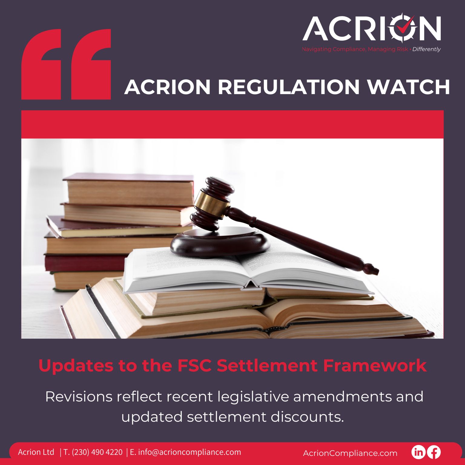 FSC settlement framework