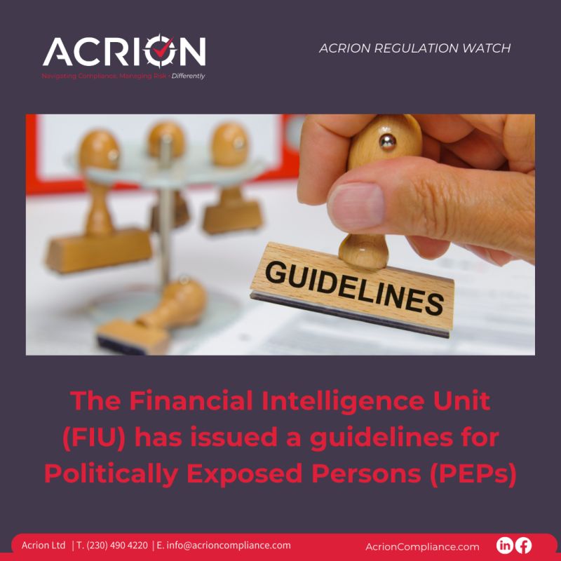 Acrion regulation watch | Politically Exposed Persons (peps)