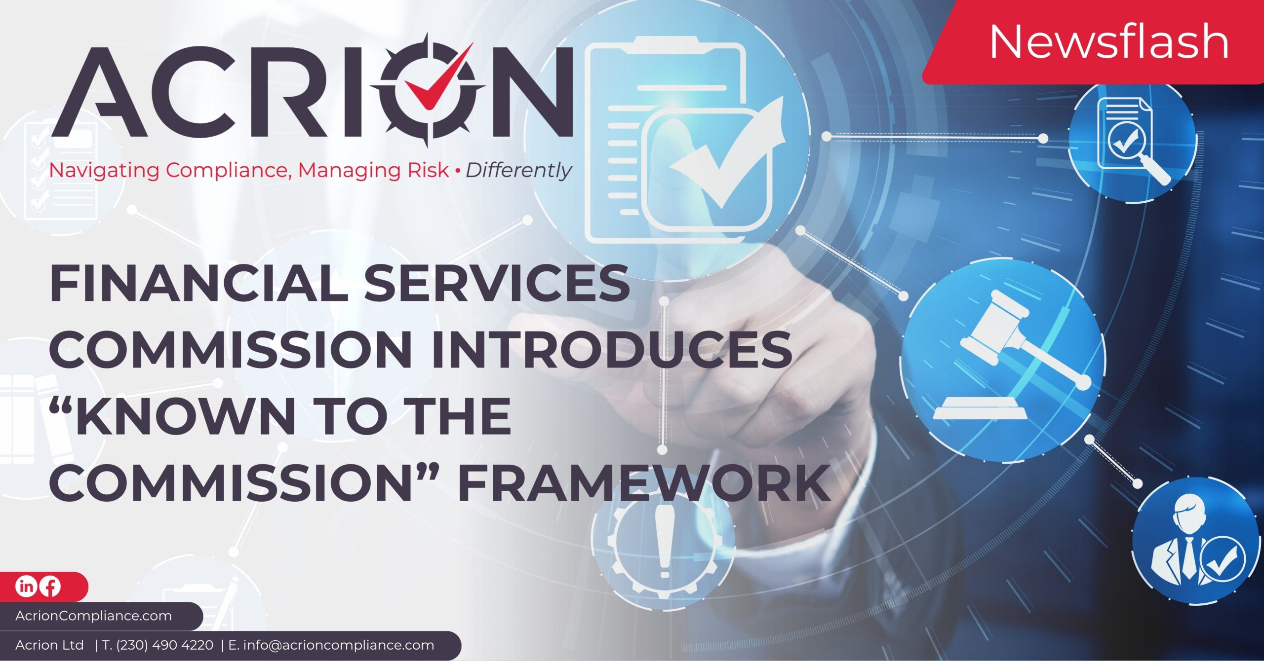 Financial services compliance announcement